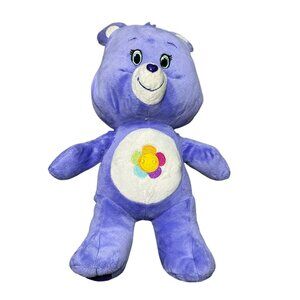 Kellytoys Care Bear Purple Harmony Plush Stuffed‎ Animal Toy 2015 14"